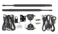 2 CHANNEL REMOTE ANTENNA KIT FOR WIRELESS MICROPHONES, 530-608 MHZ FREQUENCY BANDS